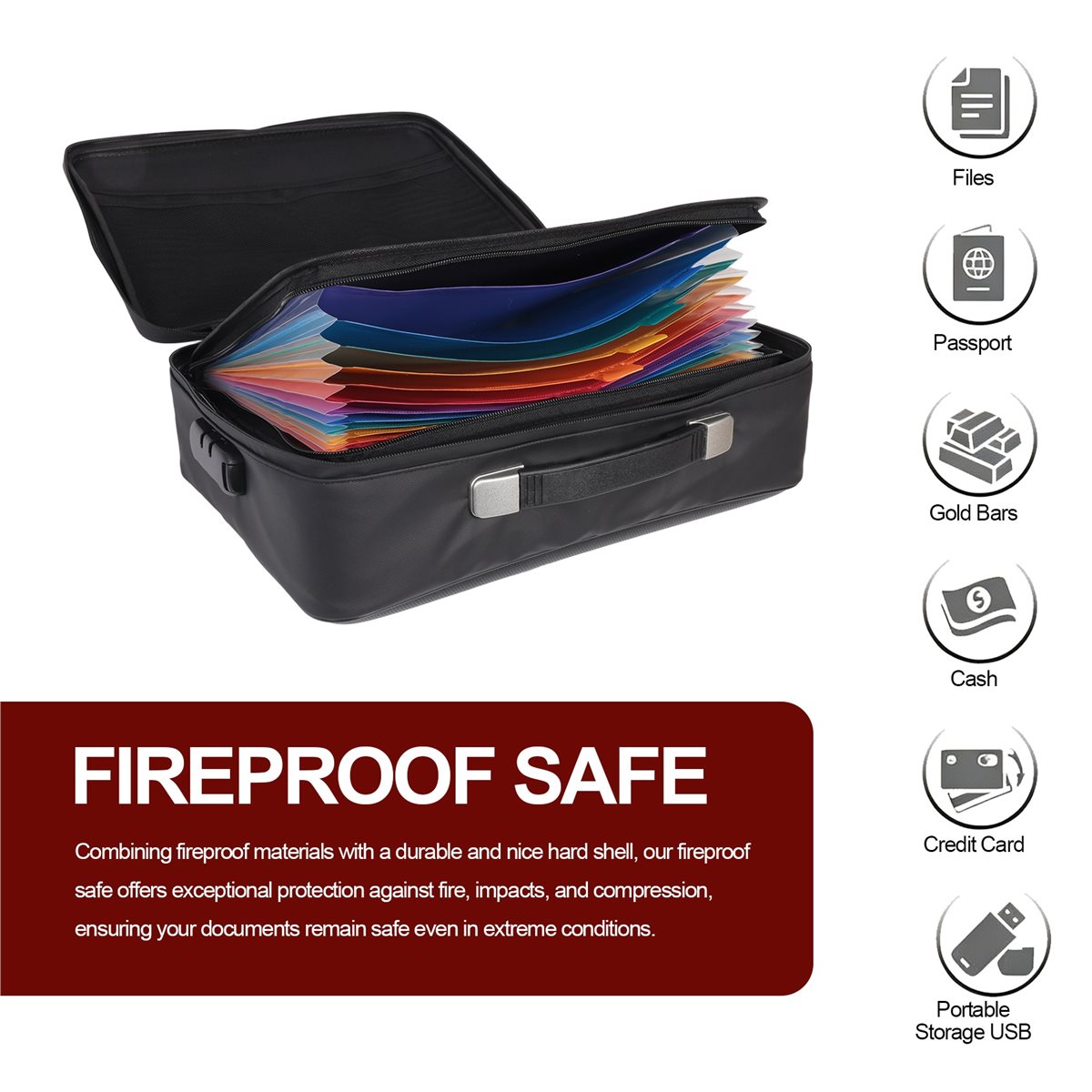 828328 내화 문서 보관함 - 가정 문서, 책상 위 - Fire Safe Document 리뷰 및 가격