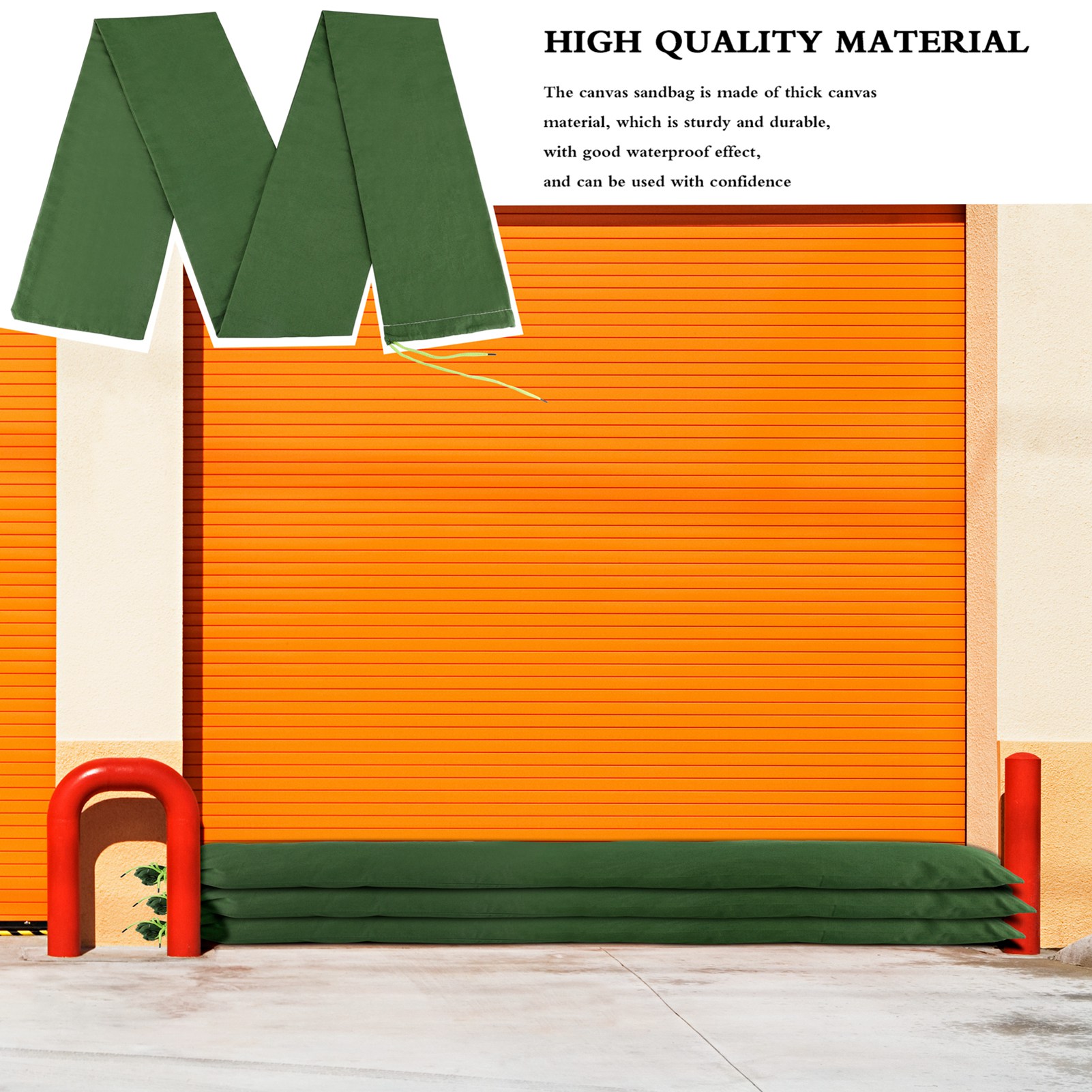 샌드백 롱 샌드백 그린 캔버스 홍수 방지 샌드백, 폭우 - Flood Barrier Bag 리뷰 및 가격