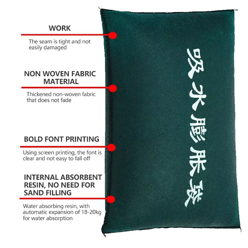1개 신제품 재사용 가능한 흡수성 모래주머니 25x50 - Flood Barrier Bag 리뷰 및 가격