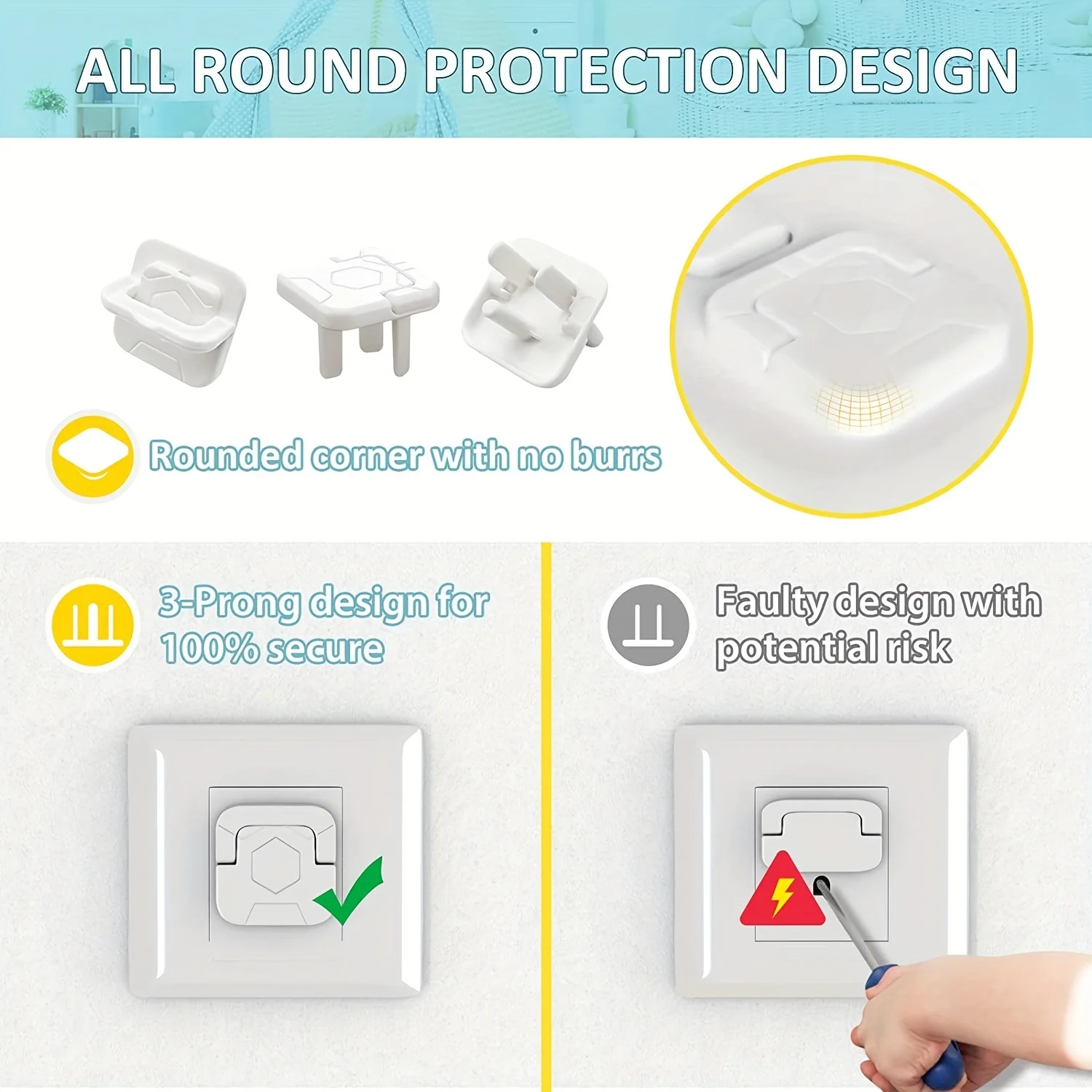 간편 설치 아기 어린이 전기 충격 방지 소켓 커버 먼지 - Outlet Cover Baby 리뷰 및 가격
