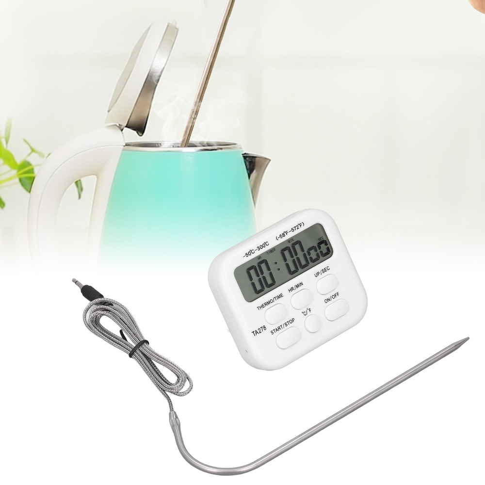 스테인리스 스틸 프로브 디지털 요리 온도계 대형 LCD - Pool Alarm Float 리뷰 및 가격