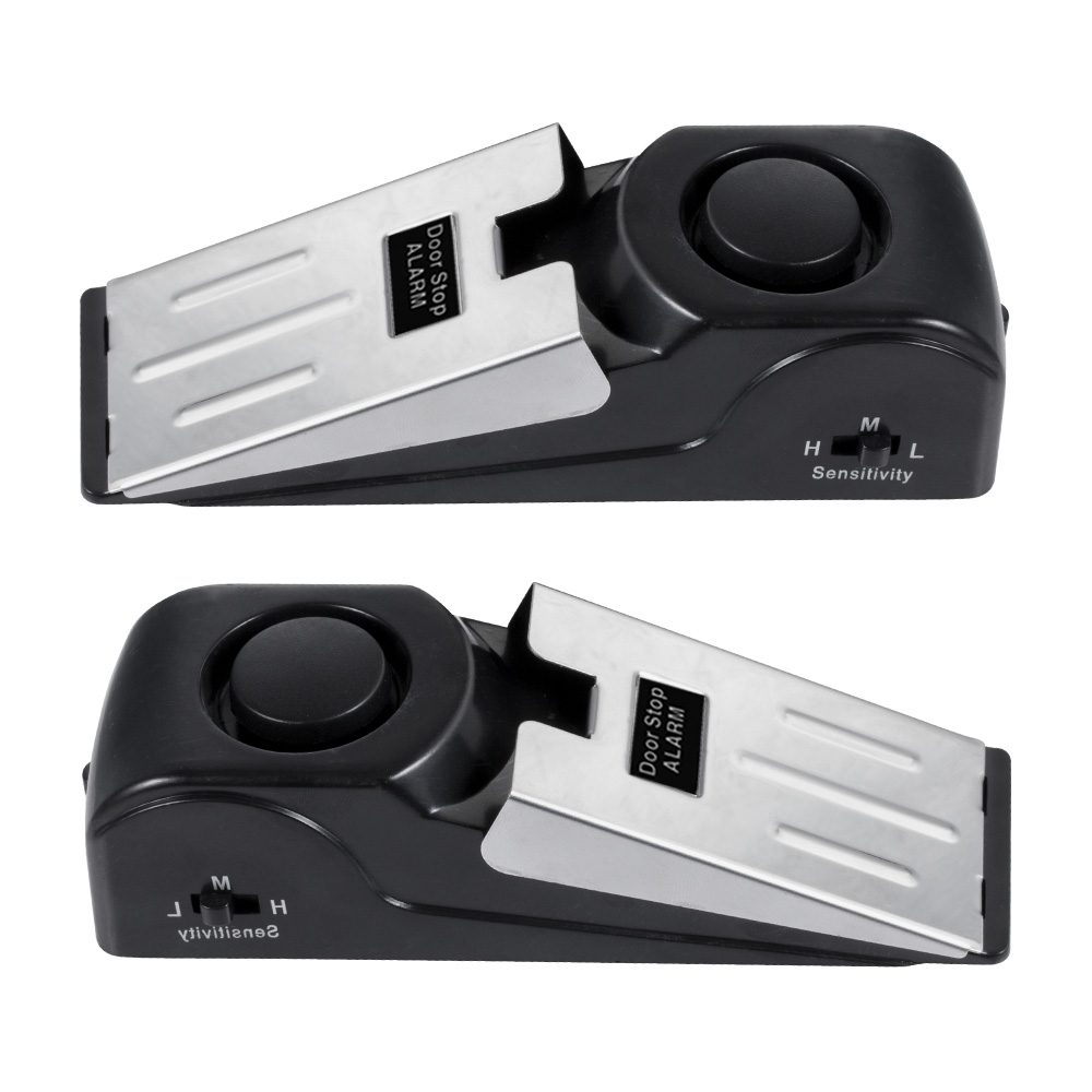 홈 호텔에 대 한 2pcs 도어 중지 경보 120dB  - Door Stop Alarm 리뷰 및 가격