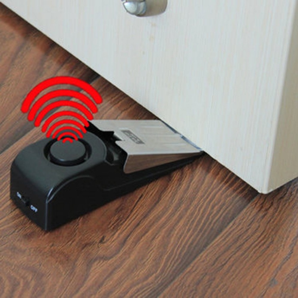 도난 방지 도난 방지 시스템, 보안 홈 웨지 모양 문짝 - Door Stop Alarm 리뷰 및 가격