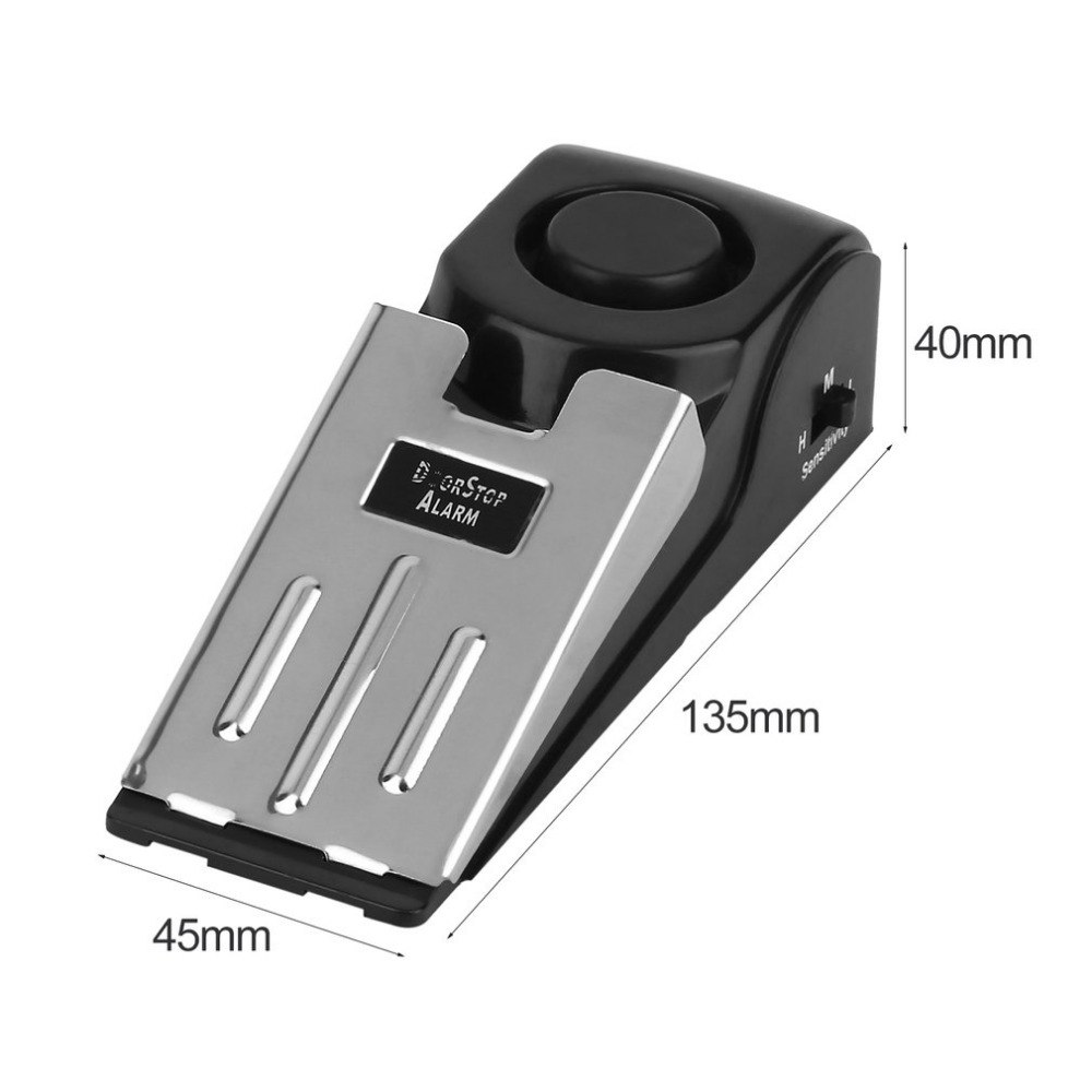 도난 방지 도난 방지 시스템, 보안 홈 웨지 모양 문짝 - Door Stop Alarm 리뷰 및 가격